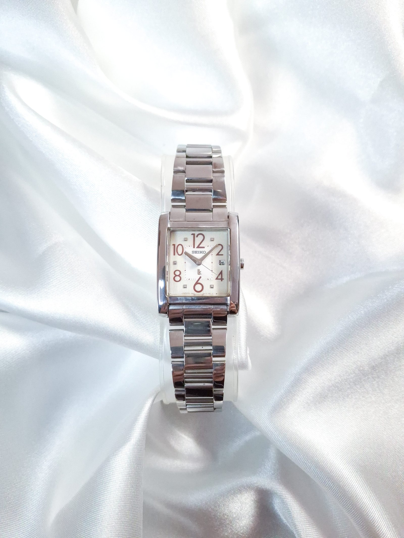 Seiko Lukia White Dial Tank Watch