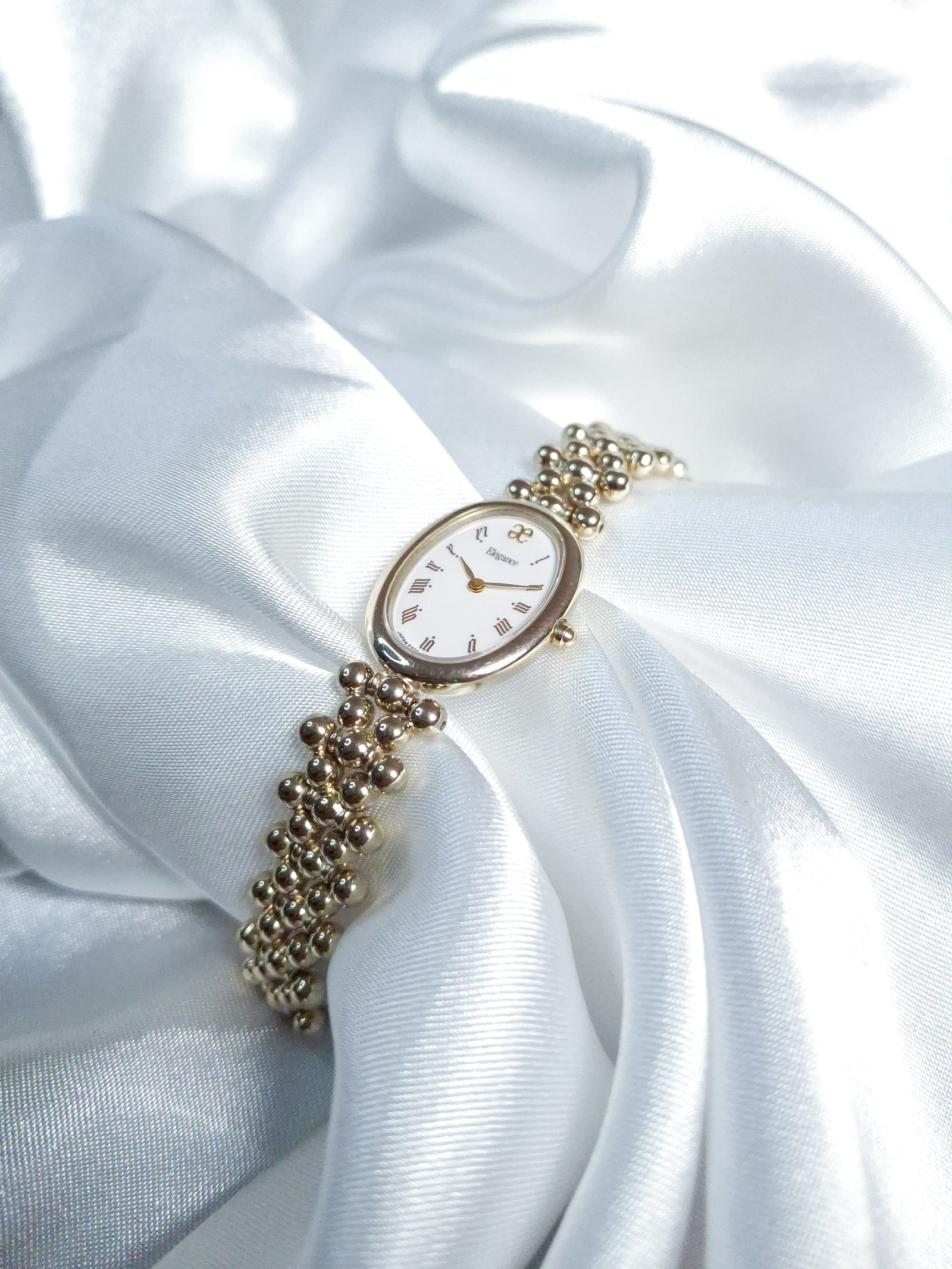 Citizen Elegance Gold Beaded Bracelet Watch