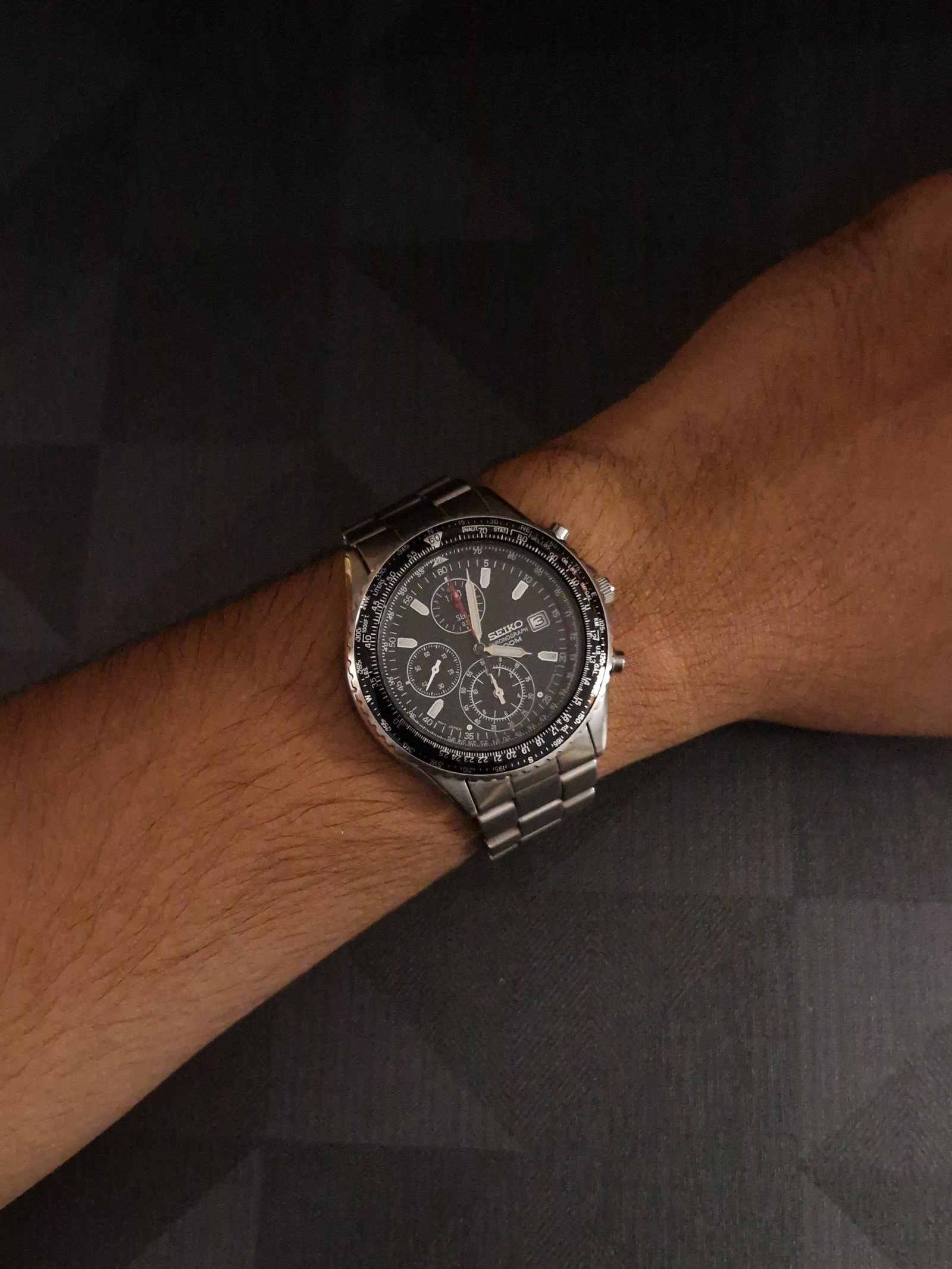 Seiko 7T32 Flightmaster Chronograph