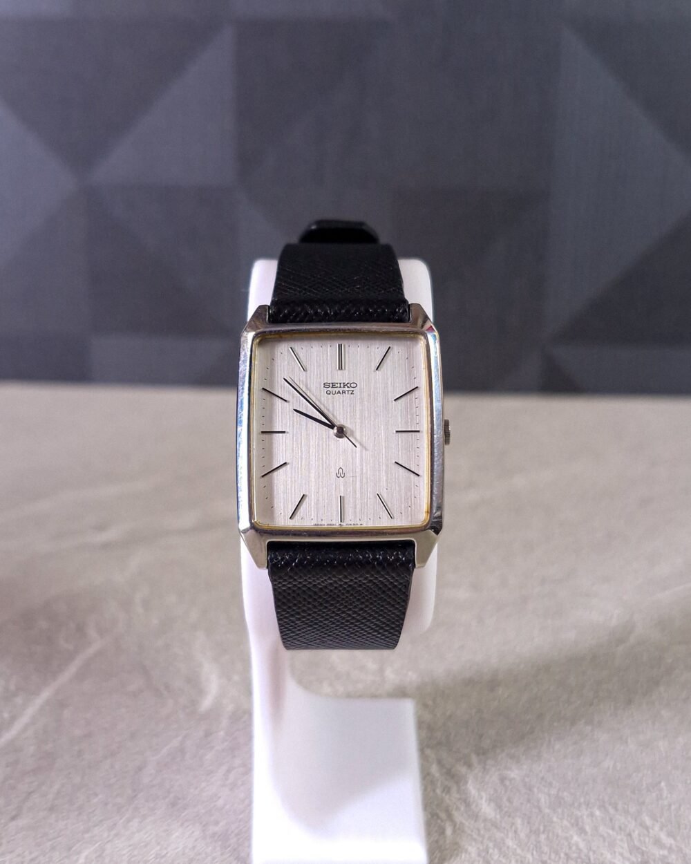 Seiko Tank Linen Silver Dial