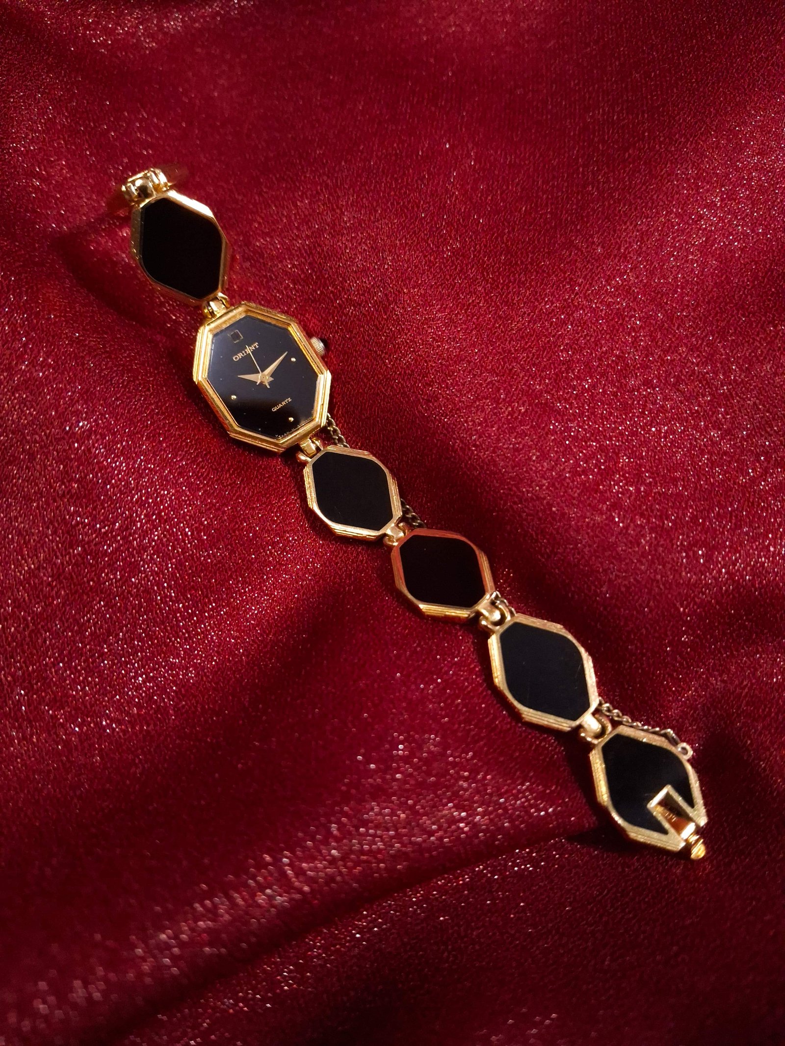 Orient Black Octagon Bracelet Watch